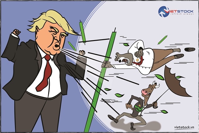 Chứng khoán biến động với tin Tổng thống Trump nhiễm Covid