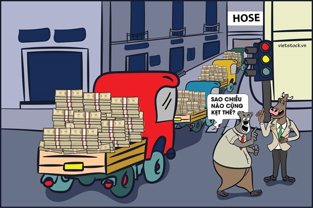 Những chiều "kẹt xe" trên sàn chứng