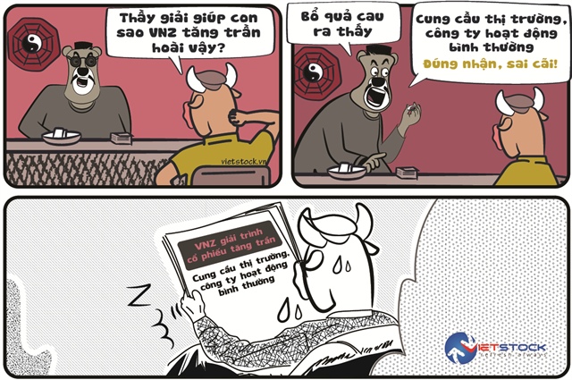 VNZ giải trình cổ phiếu tăng trần liên tiếp như "văn mẫu"