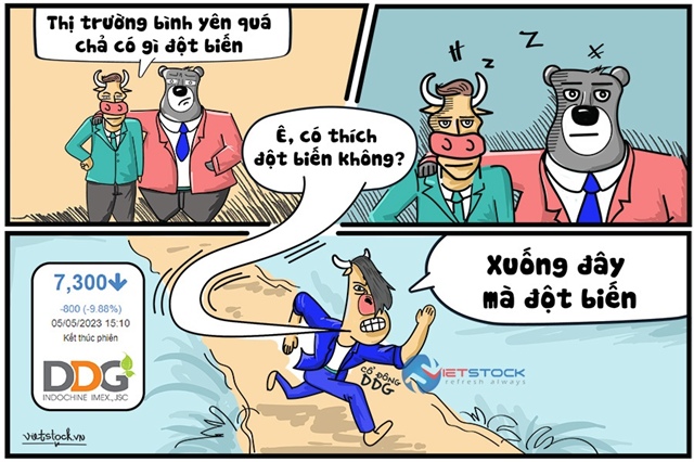 Nỗi buồn cổ đông DDG: Lau sàn 17 phiên liên tiếp