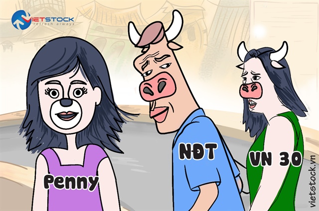 Cổ phiếu vốn hóa lớn tăng, penny tăng mạnh hơn 