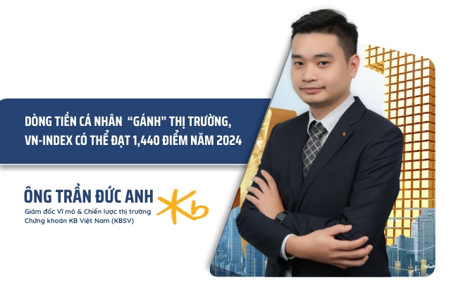 Dòng tiền cá nhân “gánh” thị trường, VN-Index có thể đạt 1,440 điểm năm 2024