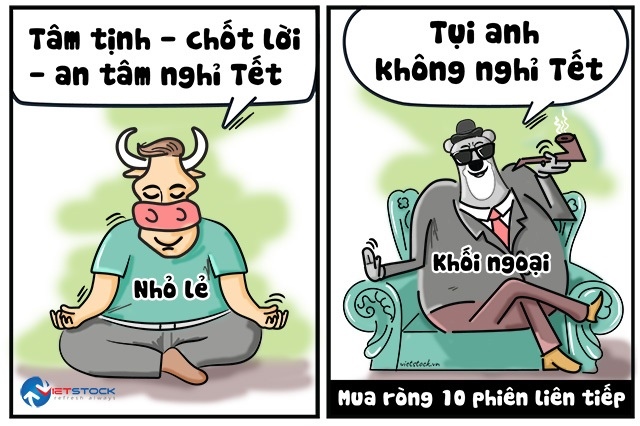 Khối ngoại… không nghỉ Tết