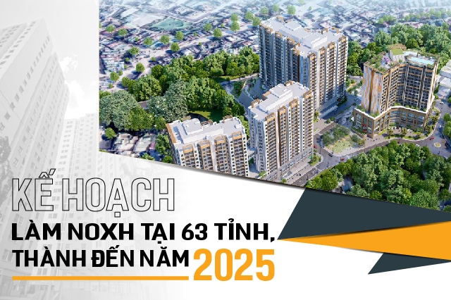 Kế hoạch làm NOXH tại 63 tỉnh, thành đến năm 2025