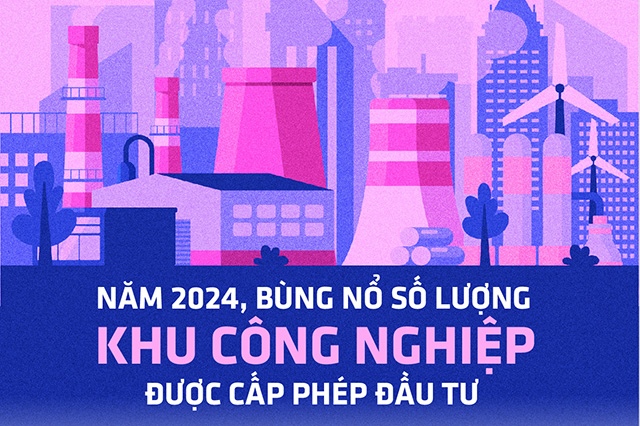 Năm 2024, bùng nổ số lượng khu công nghiệp được cấp phép đầu tư