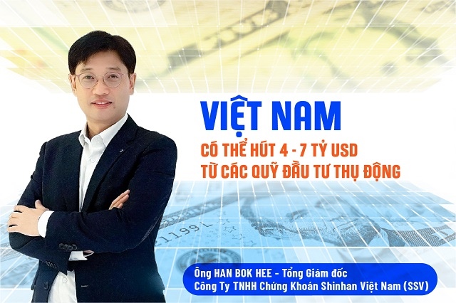 Tổng Giám đốc Chứng khoán Shinhan Việt Nam: Việt Nam có thể hút 4-7 tỷ USD từ các quỹ đầu tư thụ động