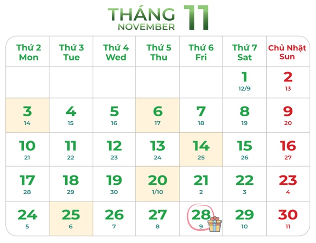 [IR AWARDS] Lịch công bố thông tin tháng 11/2025 cần nhớ