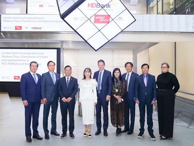 Lãnh đạo HDBank thăm Sàn giao dịch chứng khoán London dịp Tổng Bí thư thăm chính thức Vương quốc Anh