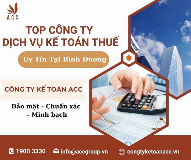 Top 10 công ty dịch vụ kế toán thuế uy tín tại Bình Dương