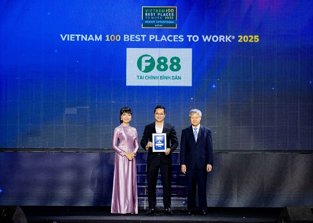 F88 lập cú đúp giải thưởng về "Nơi làm việc tốt nhất Việt Nam 2025"
