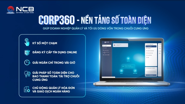 NCB triển khai nền tảng số tài trợ chuỗi cung ứng, đáp ứng toàn diện nhu cầu của các doanh nghiệp lớn