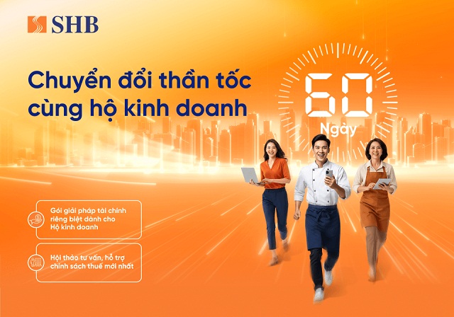 SHB kích hoạt chiến dịch 60 ngày chuyển đổi tăng tốc cho tiểu thương trên toàn quốc