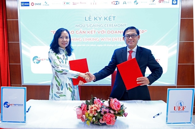 Vietstock ký kết MoU với Trường Đại học Kinh tế - Tài chính TP.HCM