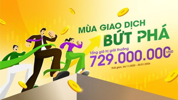 KBSV - Mùa giao dịch bứt phá: Giải thưởng 729 triệu đồng