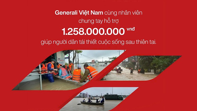 Generali Việt Nam chung tay hỗ trợ hơn 1.2 tỷ đồng giúp người dân tái thiết cuộc sống sau thiên tai