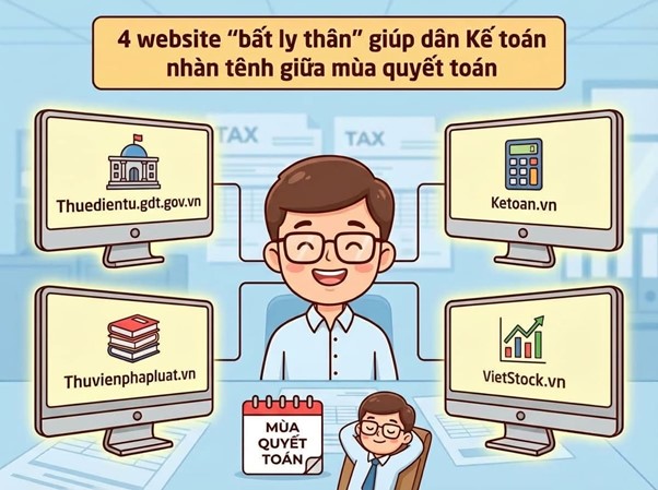 4 website "bất ly thân" giúp dân Kế toán nhàn tênh giữa mùa quyết toán