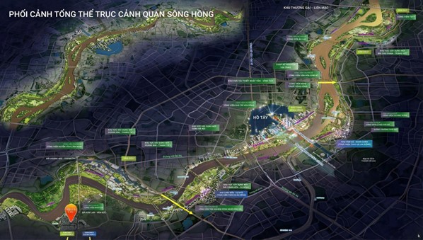 Khởi công dự án Trục Đại lộ cảnh quan sông Hồng, thành phố bên sông lộ diện
