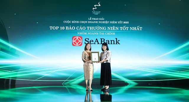 SeABank được vinh danh Top 10 Báo cáo thường niên tốt nhất 2025