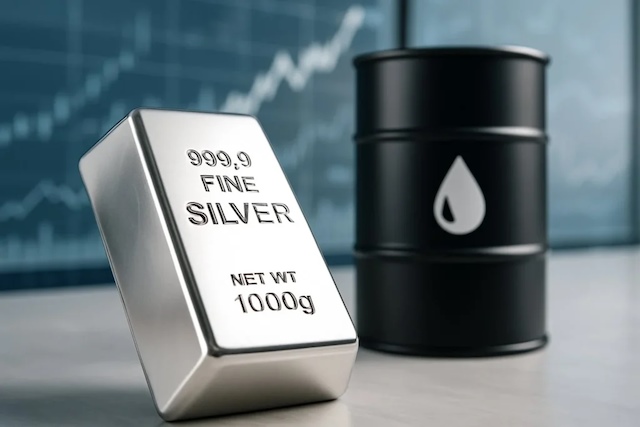Giá 1 ounce bạc vượt 1 thùng dầu: Sự chuyển giao giữa hai kỷ nguyên kinh tế
