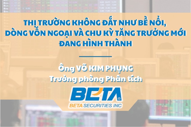 Thị trường không đắt như bề nổi, dòng vốn ngoại và chu kỳ tăng trưởng mới đang hình thành