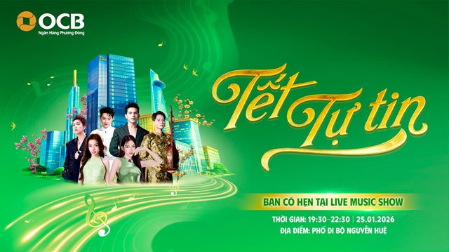 OCB mang đến bản giao thoa âm nhạc dân gian và hiện đại tại “Tết Tự Tin”