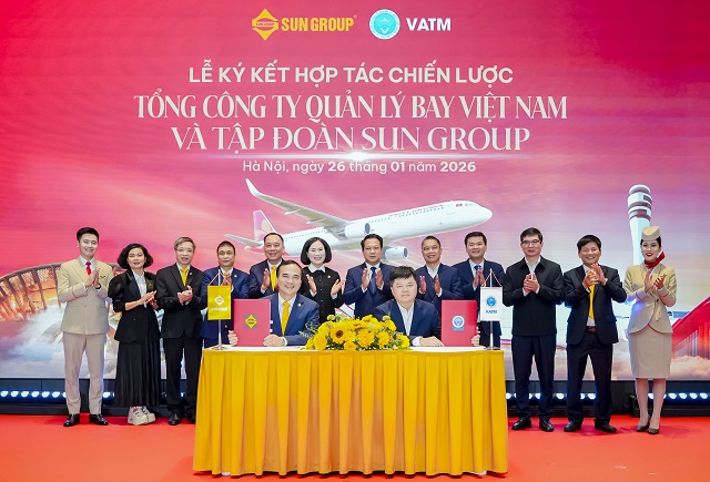 Sun Group "bắt tay" VATM: Hoàn thiện mảnh ghép quản lý bay trong hệ sinh thái hàng không