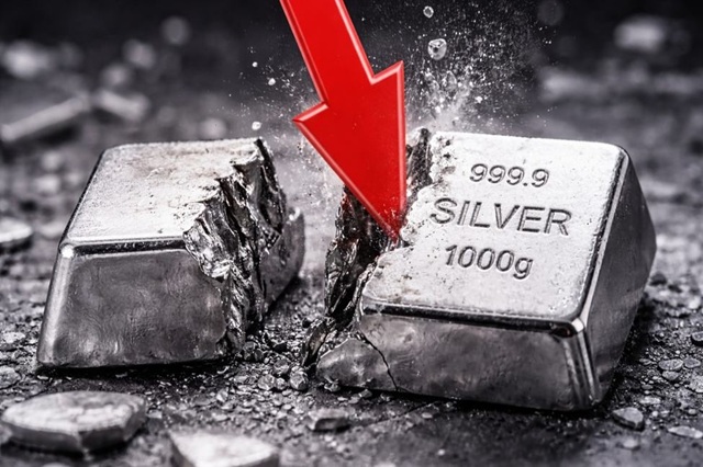 Cú sập 31% của bạc: Ba đòn đánh đồng thời từ margin, tin giả, và Fed