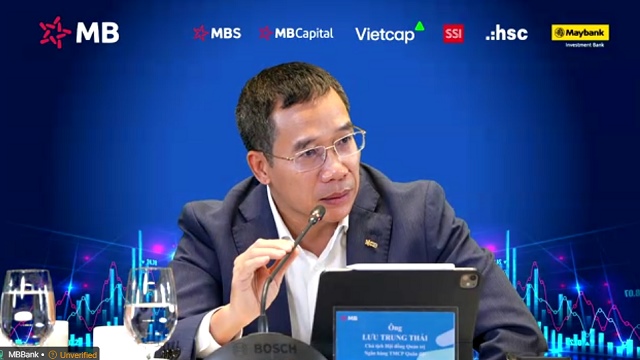 Chủ tịch Lưu Trung Thái: MB cấu trúc lại danh mục FDI, khai phá thị trường vàng, tài sản số trong năm 2026