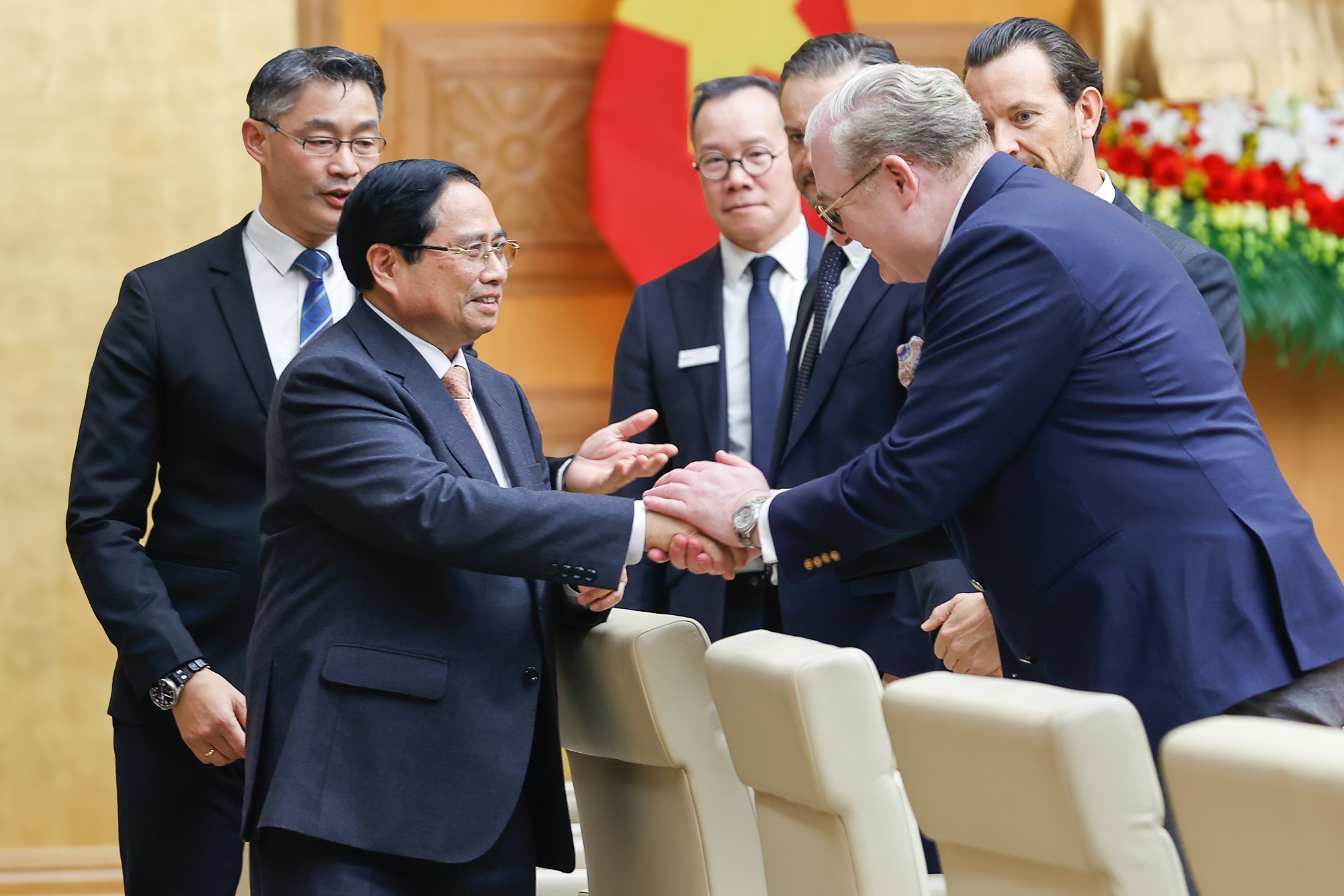 Thủ tướng làm việc với đoàn doanh nghiệp Thụy Sĩ và châu Âu về hợp tác đầu tư