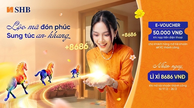 Khởi đầu năm mới, rinh ngay lộc lớn từ SHB với tổng giá trị quà tặng hơn 4.5 tỷ đồng
