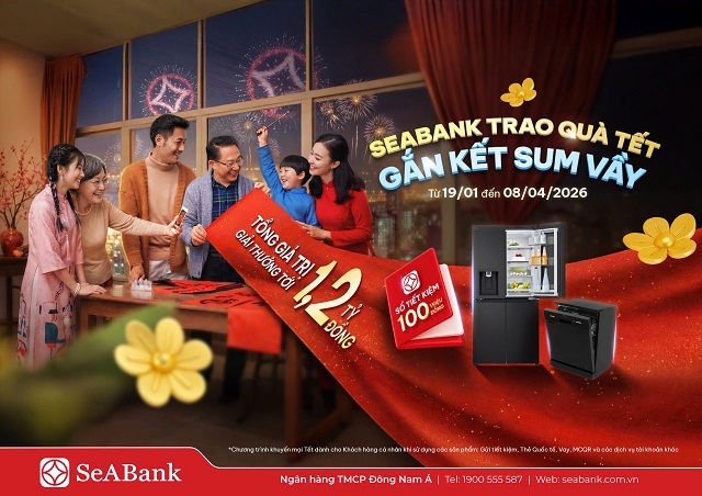SeABank dành 1.2 tỷ đồng tri ân khách hàng dịp Tết Bính Ngọ và kỷ niệm 32 năm thành lập