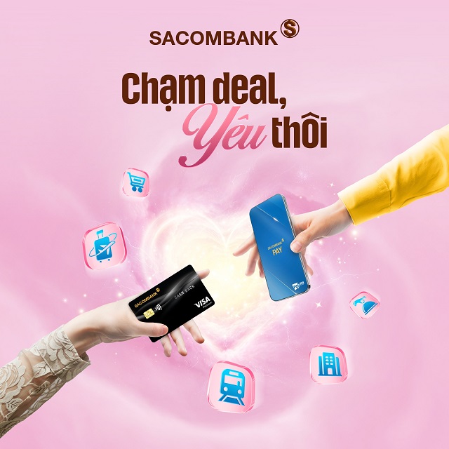 Thêm ngọt ngào cho Valentine với chuỗi ưu đãi cực tâm lý từ SACOMBANK 