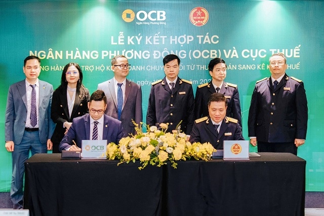 OCB hợp tác cùng Cục thuế hỗ trợ hộ kinh doanh chuyển đổi từ thuế khoán sang kê khai thuế