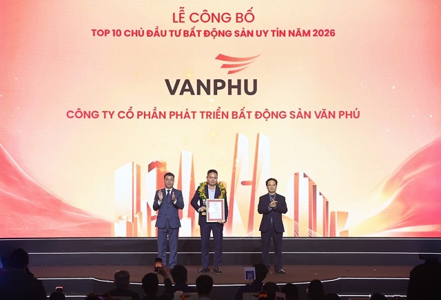 Văn Phú lần thứ 4 liên tiếp đạt top 10 chủ đầu tư Bất động sản uy tín