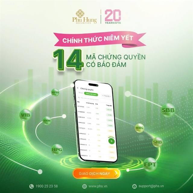 Chứng khoán Phú Hưng phát hành 14 mã chứng quyền trong năm 2026