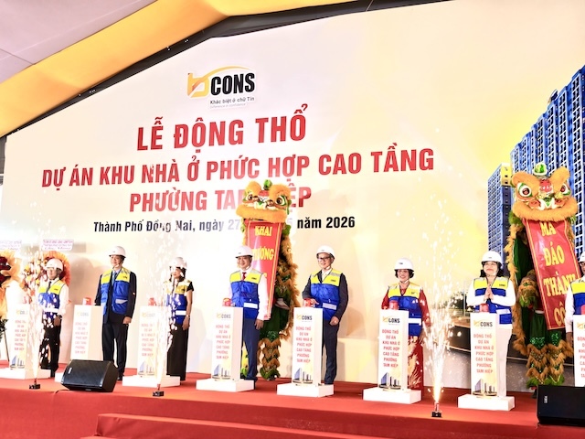 Bcons khởi công dự án nhà ở phức hợp cao tầng gần 4,500 tỷ đồng tại Đồng Nai