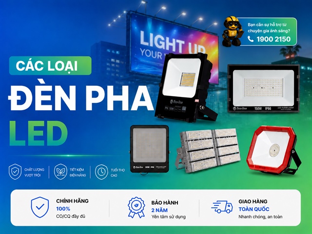 Đèn pha LED Rạng Đông đa dạng công suất, giá tốt tại Rạng Đông Mall