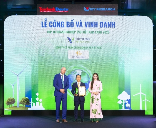 KBSV lần đầu được lọt vào Top 10 doanh nghiệp ESG Việt Nam Xanh
