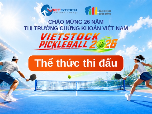 Thể thức thi đấu giải Vietstock Pickleball 2026