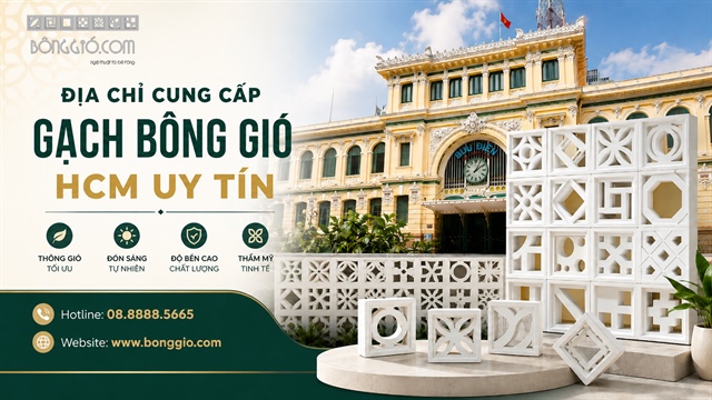 Gạch Bông Gió CTS chuyên cung cấp gạch bông gió chất lượng giá tốt tại HCM