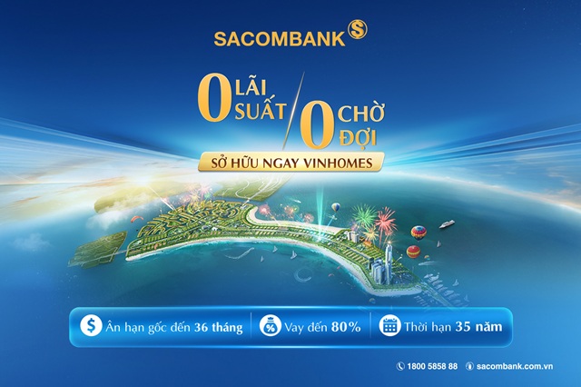 Sở hữu ngay căn hộ Vinhomes trong mơ cùng chính sách vay mua cực ưu đãi từ SACOMBANK 