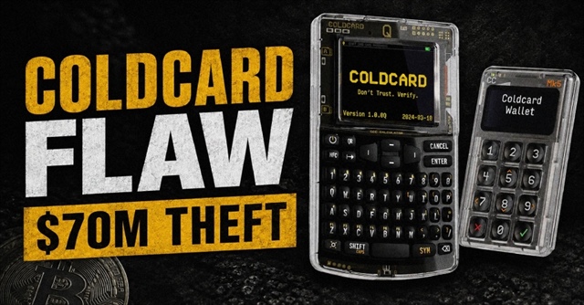 Ví lạnh Coldcard bị hack, thị trường Bitcoin rung chuyển