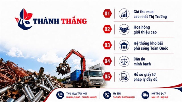 Phế Liệu Thành Thắng - Công ty thu mua phế liệu giá cao TPHCM và toàn quốc