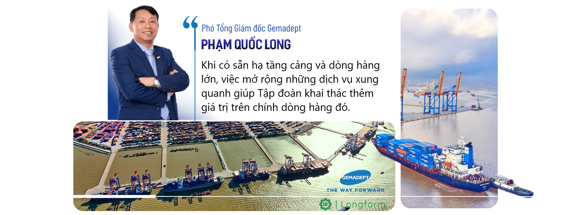 Gemadept khai thác thêm giá trị trên chính dòng hàng