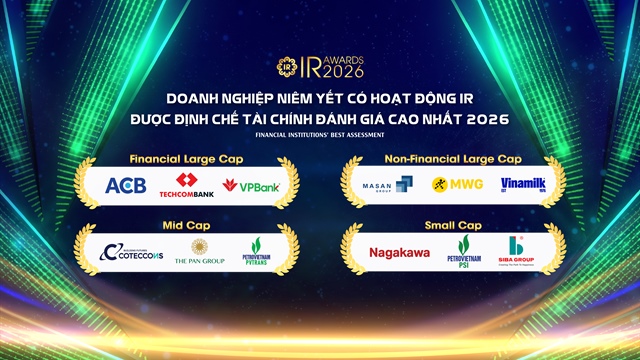 Doanh nghiệp niêm yết có hoạt động IR tốt nhất năm 2026