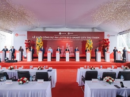 Lotte và Phát Đạt khởi công siêu dự án 60,000 tỷ đồng ở lõi Thủ Thiêm